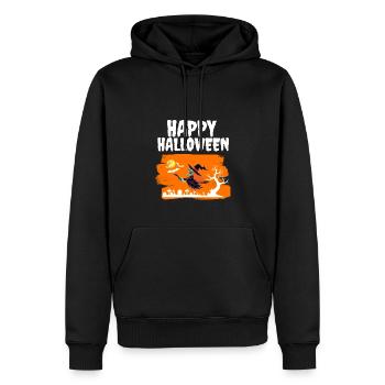 Gruselige Hexen Kostüm Party Happy Halloween - Männer Premium Bio Hoodie - Schwarz - Vorne - Nico (187cm)