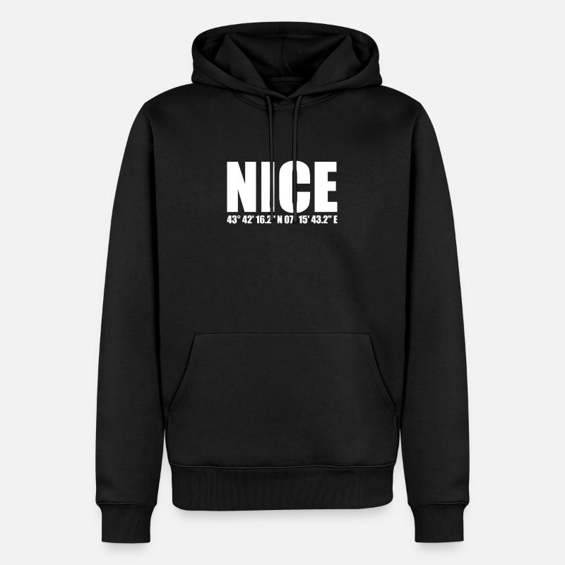 Belles coordonnées - Sweat à capuche Premium bio Homme - noir