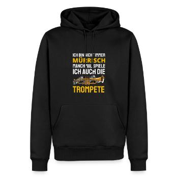 Trompete Trompetenspieler Musik Lustiges Geschenk - Männer Premium Bio Hoodie - Schwarz - Vorne - Nico (187cm)