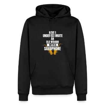Rentnerin Saxophonist Ruhestand Geschenk Saxophon - Männer Premium Bio Hoodie - Schwarz - Vorne - Nico (187cm)