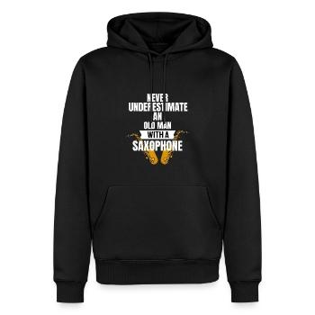 Rentner Saxophonist Ruhestand Geschenk Saxophon - Männer Premium Bio Hoodie - Schwarz - Vorne - Nico (187cm)