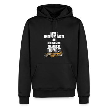 Trompeter Rentnerin Ruhestand Geschenk Trompete - Männer Premium Bio Hoodie - Schwarz - Vorne - Nico (187cm)