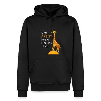 Zoo Animal Lovers Cadeau Drôle Afrique Girafe - Sweat à capuche Premium bio Homme - noir - Devant - Nico (187cm)