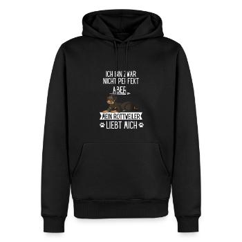 Hundeliebhaber Lustiges Geschenk Hund Rottweiler - Männer Premium Bio Hoodie - Schwarz - Vorne - Nico (187cm)