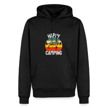 Natur Wandern Camper Geschenk Camping - Männer Premium Bio Hoodie - Schwarz - Vorne - Nico (187cm)