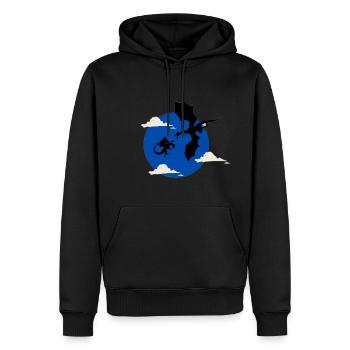 Finale von Arrax - Männer Premium Bio Hoodie - Schwarz - Vorne - Nico (187cm)