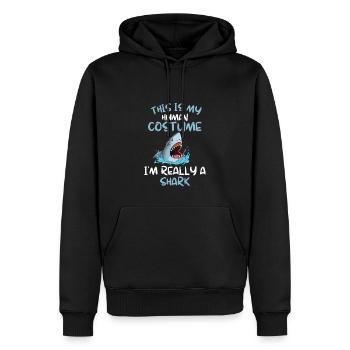 Shark Costume Party Ocean Animal Gift Shark - Sweat à capuche Premium bio Homme - noir - Devant - Nico (187cm)