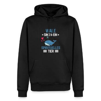 Ozean Tier Killerwal Lustige Geschenkidee Wal - Männer Premium Bio Hoodie - Schwarz - Vorne - Nico (187cm)