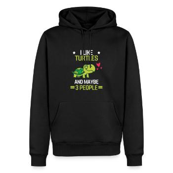 Ozean Tier Meeresschildkröte Geschenk Schildkröte - Männer Premium Bio Hoodie - Schwarz - Vorne - Nico (187cm)