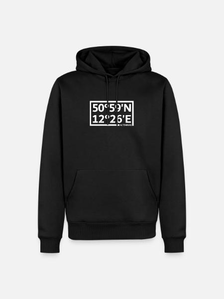 Altenburg coordinates - Men’s Premium Organic Hoodie - black
