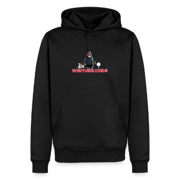 Die Winterrunde Golf - Männer Premium Bio Hoodie - Schwarz - Vorne - Nico (187cm)