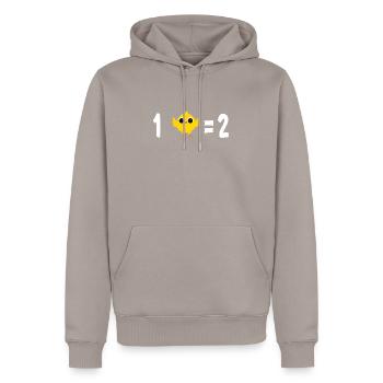 Poussin Humour Cadeau Theme Jardin Poulailler - Sweat à capuche Premium bio Homme - taupe - Devant - Nico (187cm)