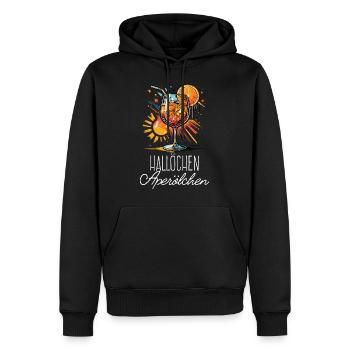 Hallöchen Aperölchen Cocktail Sommerparty Shirt - Männer Premium Bio Hoodie - Schwarz - Vorne - Nico (187cm)