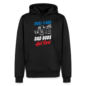 Rods Mods Dad Bods Funny Hot Rod - Männer Premium Bio Hoodie - Schwarz - Vorne - Nico (187cm)
