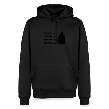 tonton flingueur - Sweat à capuche Premium bio Homme - noir - Devant - Nico (187cm)