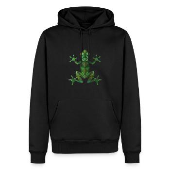 Frog - Men’s Premium Organic Hoodie - black - Front - Nico (187cm)
