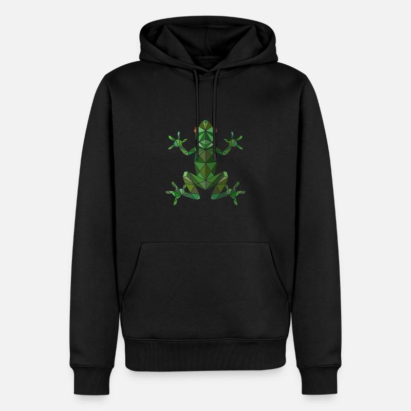 Grenouille - Sweat à capuche Premium bio Homme - noir
