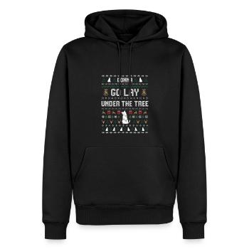 Gonna Go Lay Under The Tree Christmas Funny X-mas - Männer Premium Bio Hoodie - Schwarz - Vorne - Nico (187cm)
