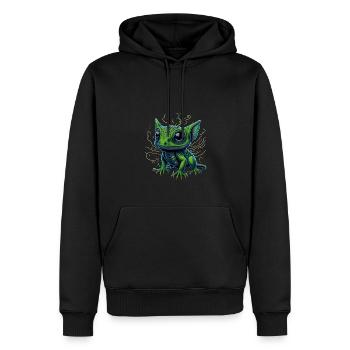 Gamer's Perfect Illustration - Cute Colorful Gekko - Männer Premium Bio Hoodie - Schwarz - Vorne - Nico (187cm)