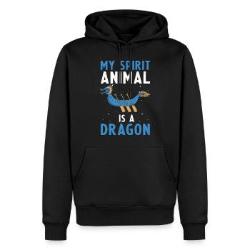 Course de bateaux chinois pour les entraîneurs de bateaux-dragons - Sweat à capuche Premium bio Homme - noir - Devant - Nico (187cm)