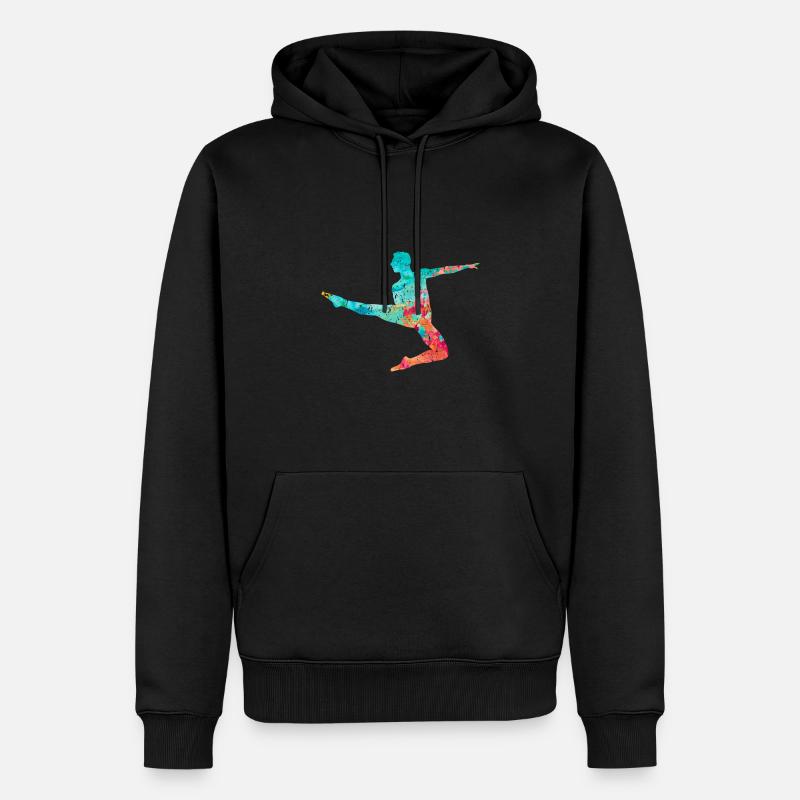 Danseur PopArt - Sweat à capuche Premium bio Homme - noir
