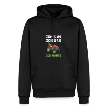 Rasen und Gartenarbeit Rasentraktor Gartenfreunde - Männer Premium Bio Hoodie - Schwarz - Vorne - Nico (187cm)