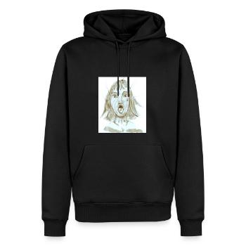 SF 01- Connexion Cérébrale - Sweat à capuche Premium bio Homme - noir - Devant - Nico (187cm)