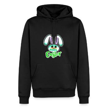 Cooler Osterhase - Männer Premium Bio Hoodie - Schwarz - Vorne - Nico (187cm)