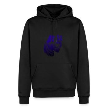 Geh und sündige nicht mehr – Inspirierendes Jesus-Design - Männer Premium Bio Hoodie - Schwarz - Vorne - Nico (187cm)