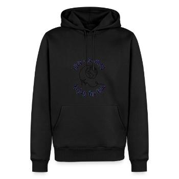 La vie est un voyage Profitez de la balade - Sweat à capuche Premium bio Homme - noir - Devant - Nico (187cm)