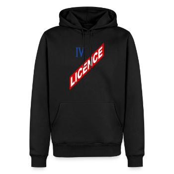 Lizenz 4 - Männer Premium Bio Hoodie - Schwarz - Vorne - Nico (187cm)