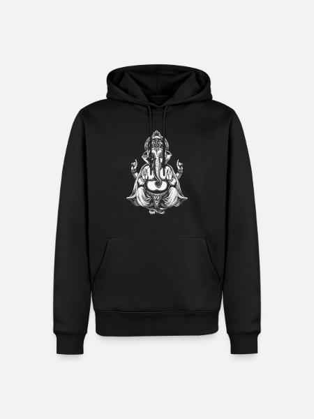 Ganesha deity Hindu - Men’s Premium Organic Hoodie - black