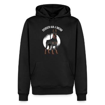 Doberman Maman Chien Chien Chien Propriétaire Chien Ami - Sweat à capuche Premium bio Homme - noir - Devant - Nico (187cm)