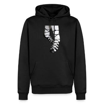 Irische Tanzschuhe, Softshoes, Céilí, Irish Dance - Männer Premium Bio Hoodie - Schwarz - Vorne - Nico (187cm)