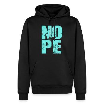 NOPE - don't be a yes-man! - Men’s Premium Organic Hoodie - black - Front - Nico (187cm)