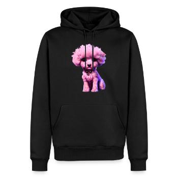 Hundeliebe Pudelwelpe Hundewelpe Pudel Hundehalter - Männer Premium Bio Hoodie - Schwarz - Vorne - Nico (187cm)