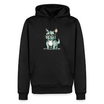 Bach die streum - Männer Premium Bio Hoodie - Schwarz - Vorne - Nico (187cm)