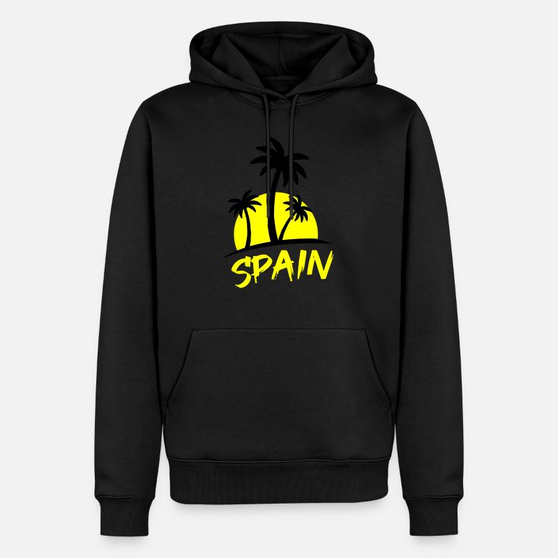 spain - Männer Premium Bio Hoodie - Schwarz