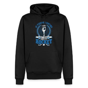 Grace Over Game: Figure Skating's Challenge - Männer Premium Bio Hoodie - Schwarz - Vorne - Nico (187cm)