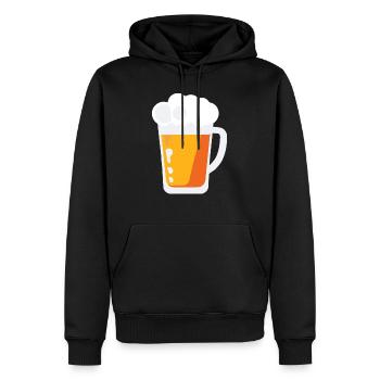 Bier Flsche Krug Saufen Junggesellenabschied 1 - Männer Premium Bio Hoodie - Schwarz - Vorne - Nico (187cm)