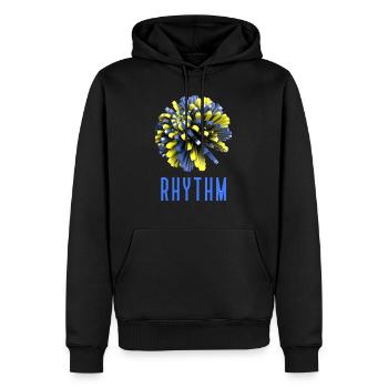 Drucke für Musikliebhaber, Musik, trendy - Männer Premium Bio Hoodie - Schwarz - Vorne - Nico (187cm)