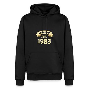 40 Jahre Geburtstag Geschenk Sarkastisch seit 1983 - Männer Premium Bio Hoodie - Schwarz - Vorne - Nico (187cm)