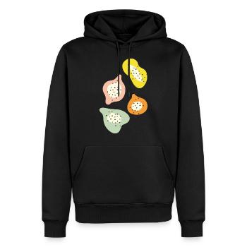 Fruits exotiques - Sweat à capuche Premium bio Homme - noir - Devant - Nico (187cm)