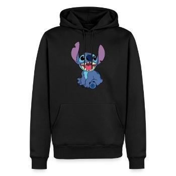 blablablabla - Männer Premium Bio Hoodie - Schwarz - Vorne - Nico (187cm)