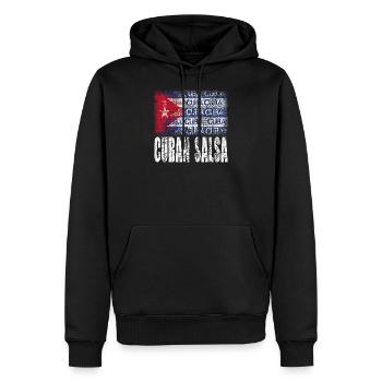 Salsa Cuba - salsa danseur cadeau T-shirt- - Sweat à capuche Premium bio Homme - noir - Devant - Nico (187cm)