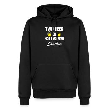 Bier Beer - Männer Premium Bio Hoodie - Schwarz - Vorne - Nico (187cm)