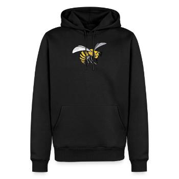 Frelon jaune - American Football Hornets Team - Sweat à capuche Premium bio Homme - noir - Devant - Nico (187cm)