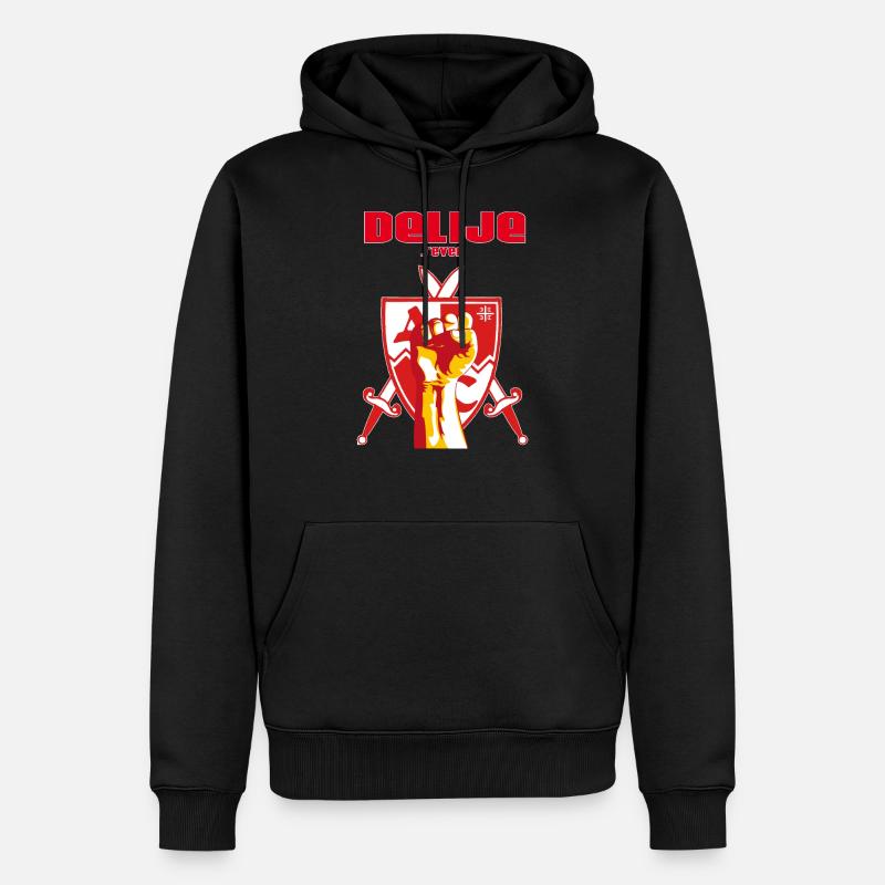 Delije Sever 1989 - Sweat à capuche Premium bio Homme - noir