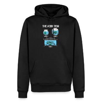 Aquarium Aquarist Fish Lover Fishkeeping - Sweat à capuche Premium bio Homme - noir - Devant - Nico (187cm)
