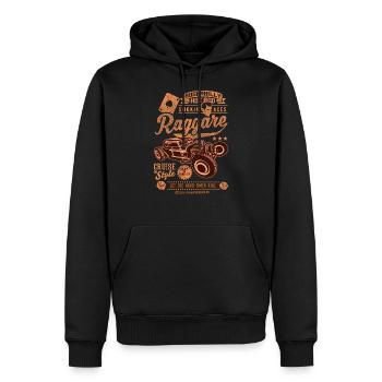 Ragger Collage T-Shirts - Sweat à capuche Premium bio Homme - noir - Devant - Nico (187cm)